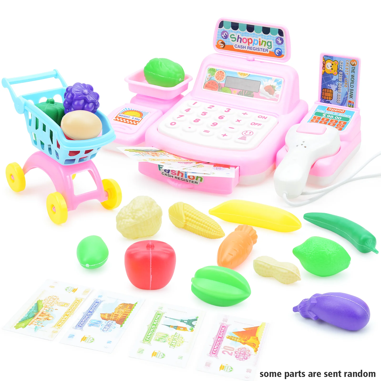 Cash Register Set Children's Play House Simulation Toy Set Parent-kids Interactive Play