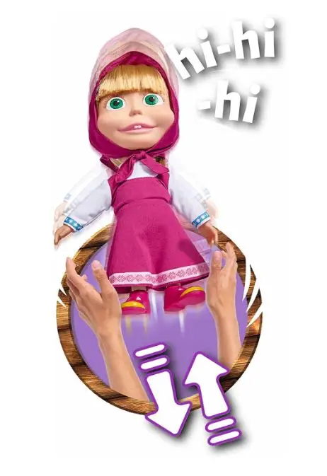 masha様 Masha and The Bear Style Doll 12cm 109301680 | Colorland Toys