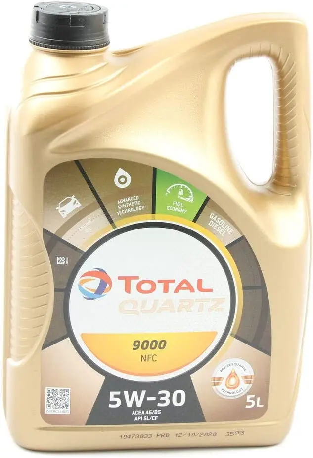 Quarzo Totale 9000 Futuro Nfc 5W-30 5 Litri Olio Motore-Olio Per Auto