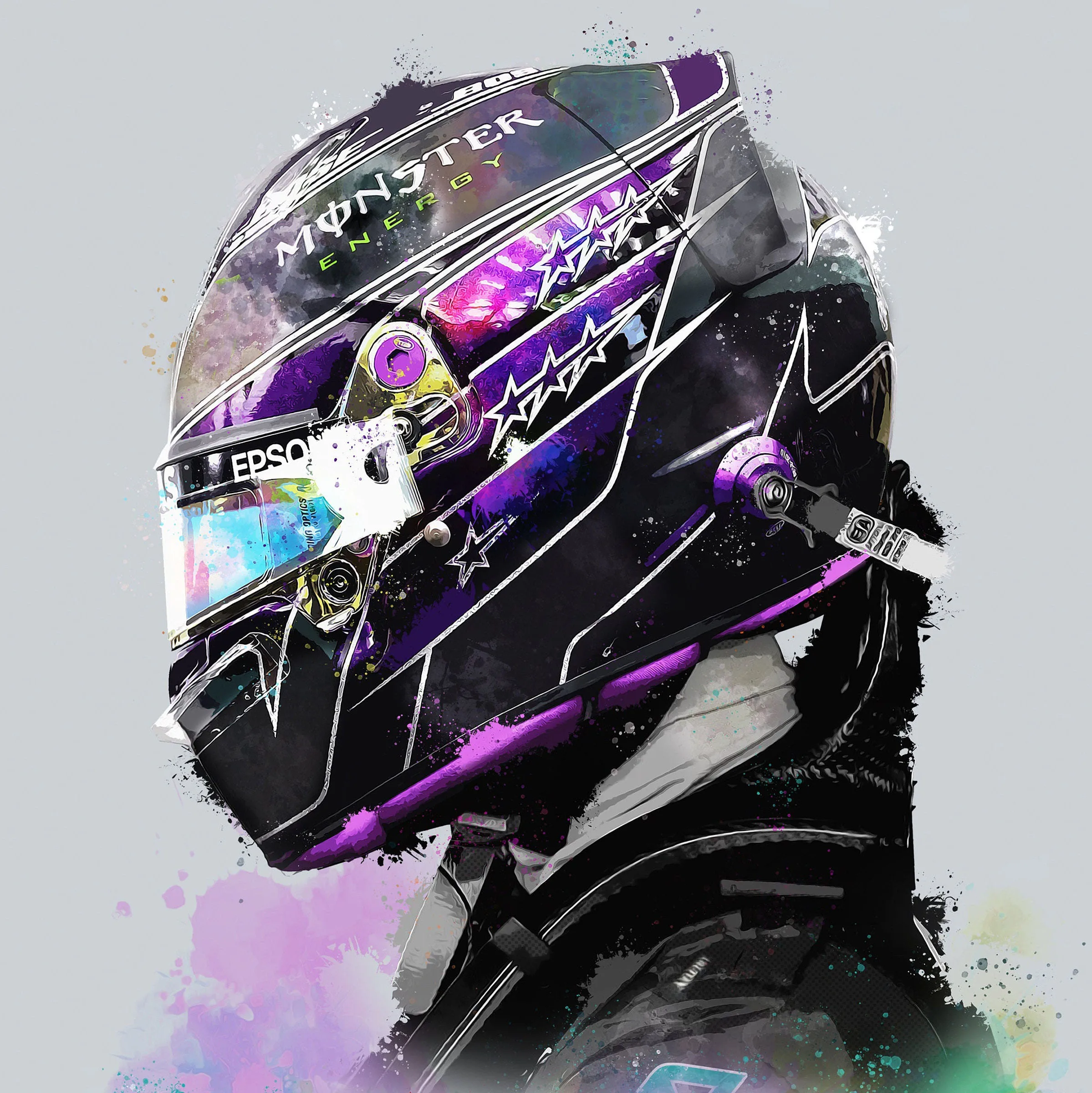 Hammertime! Sir Lewis Hamilton posters & prints by DeVerviers - Printler