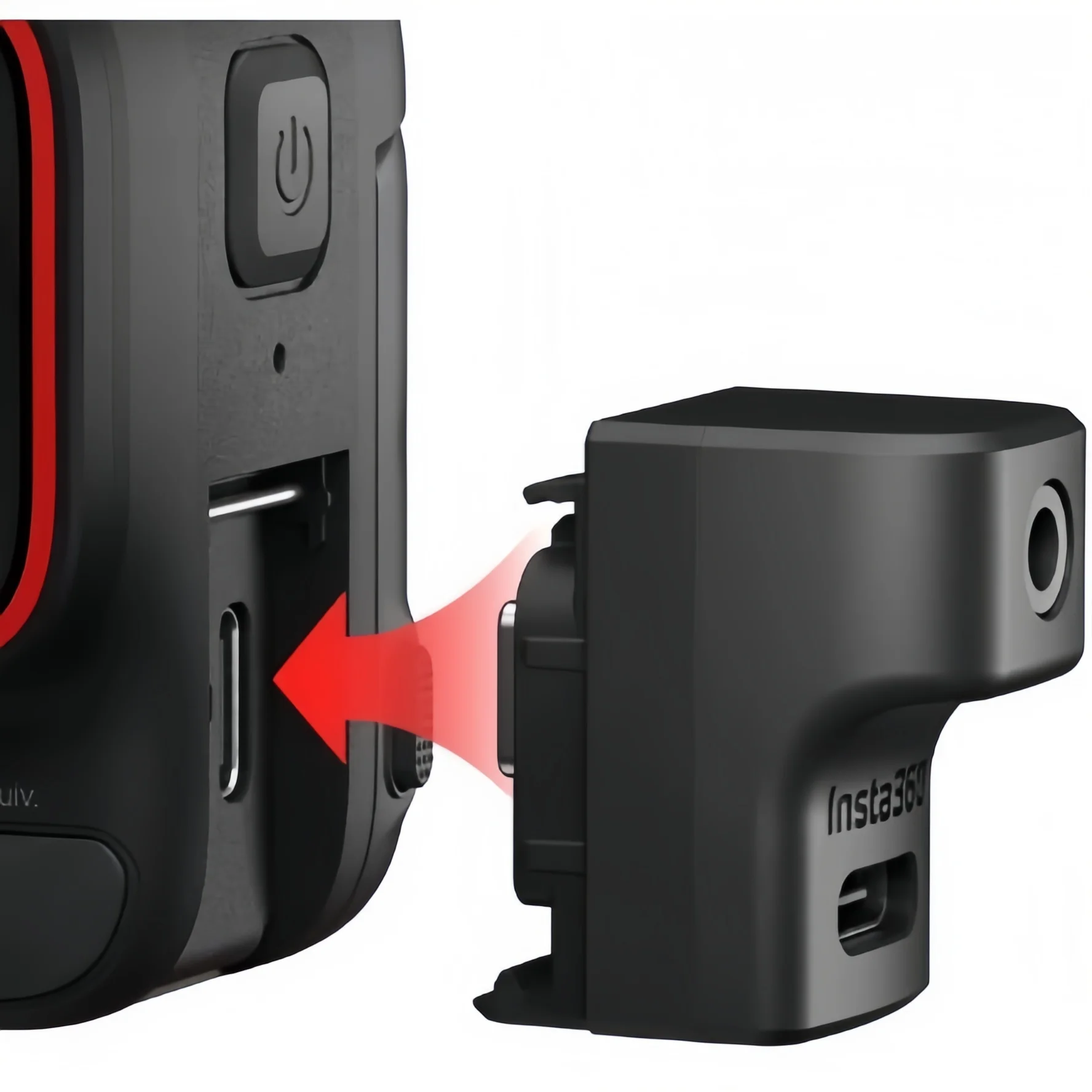 Adaptateur Audio USB-C Insta360 Ace/Ace Pro - Charge + Micro Externe