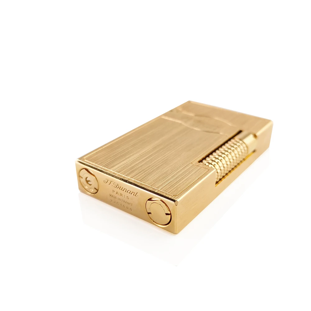 JT.Dunant Gas Lighters Brass Dual Flame Double Fire Smoking Accessory Tobacco Cigarette Tools Men Gift Collections 3