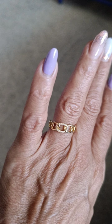 Fashion Gold Color Stainless Steel Rings photo review