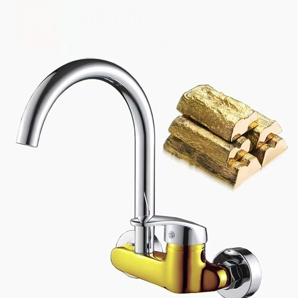 Torneira universal de cozinha de latão na
