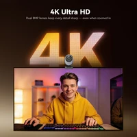 4K Webcam Remote Control EMEET Piko Dual Wide Angle