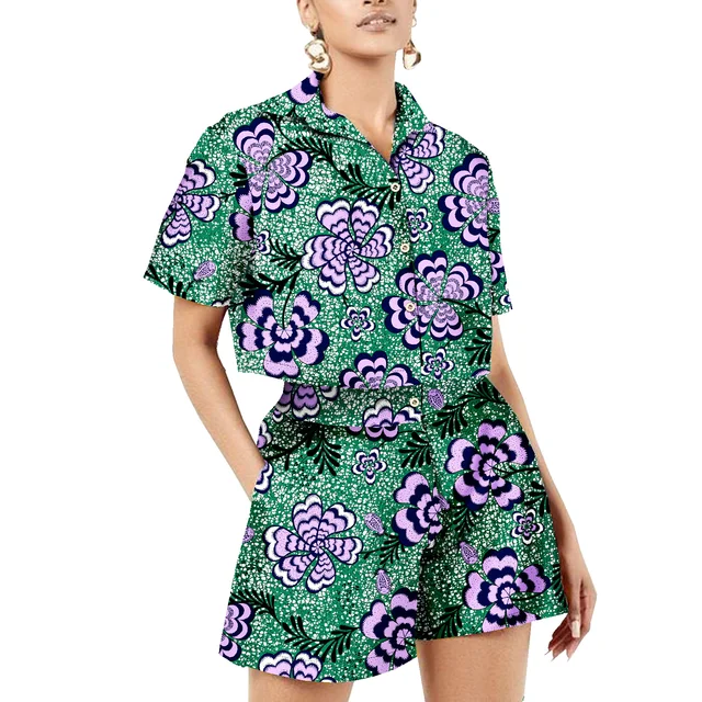 Seun Print Crop Top and Short - Image 3