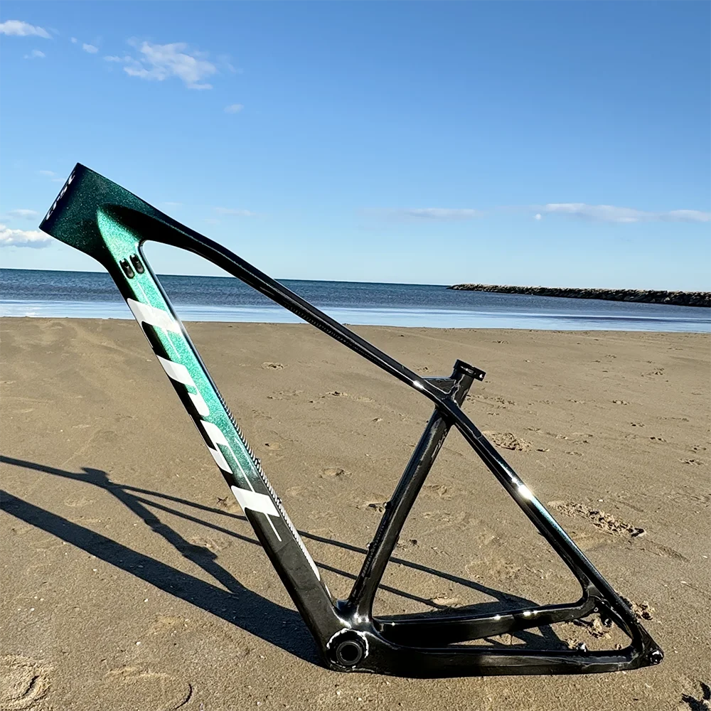 2024 Thrust 29er Hardtail Carbon Mountainbike Rahmen 148 x 12 mm BSA 29 Boost MTB Carbon Rahmen Europa lokaler Kundenservice – Detail 8