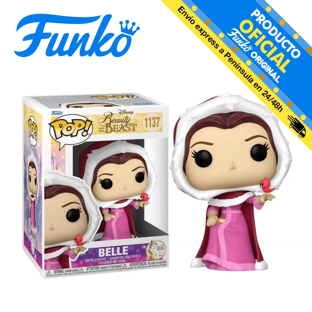 Funko Pop! La Belle E La Bestia - Belle (Inverno), Riferimento 57587, Numero 1137, Originale, Giocattoli, Ragazzi, Ragazze, Regali, Raccoglitore, Bamb
