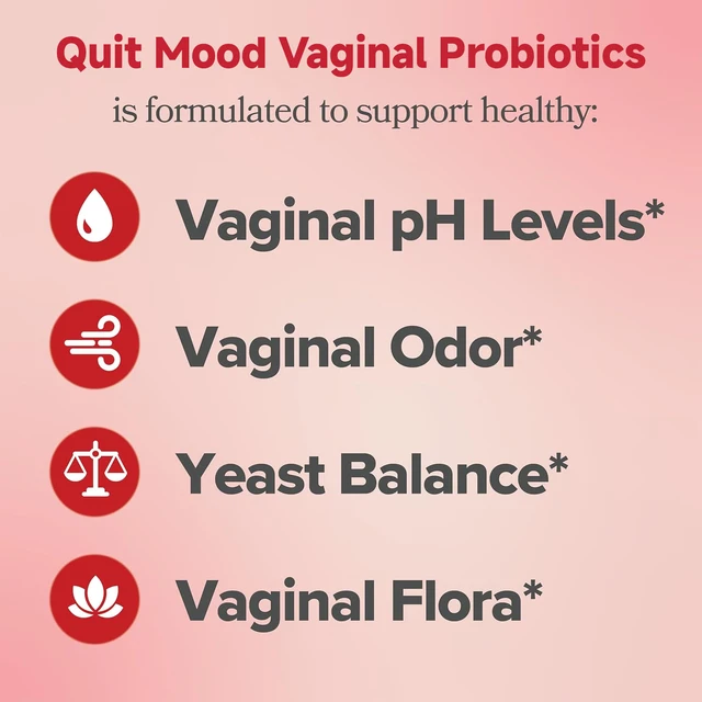 993-e96127.jpg Quit Mood Probiotics for Women PH Balance with Probiotics and Lactobacillus Probiotic Blend - Women's Health Supplement