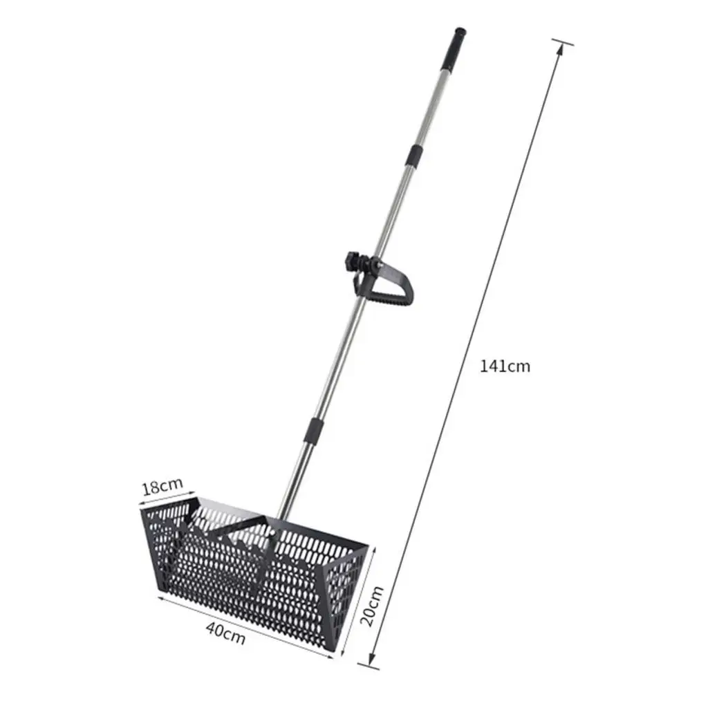 Sandsiebrechen mit ergonomischem Griff, aus Kohlenstoffstahl, mit scharfen Zähnen, abnehmbarer Konstruktion für den Außenbereich am Meer_voghion.com