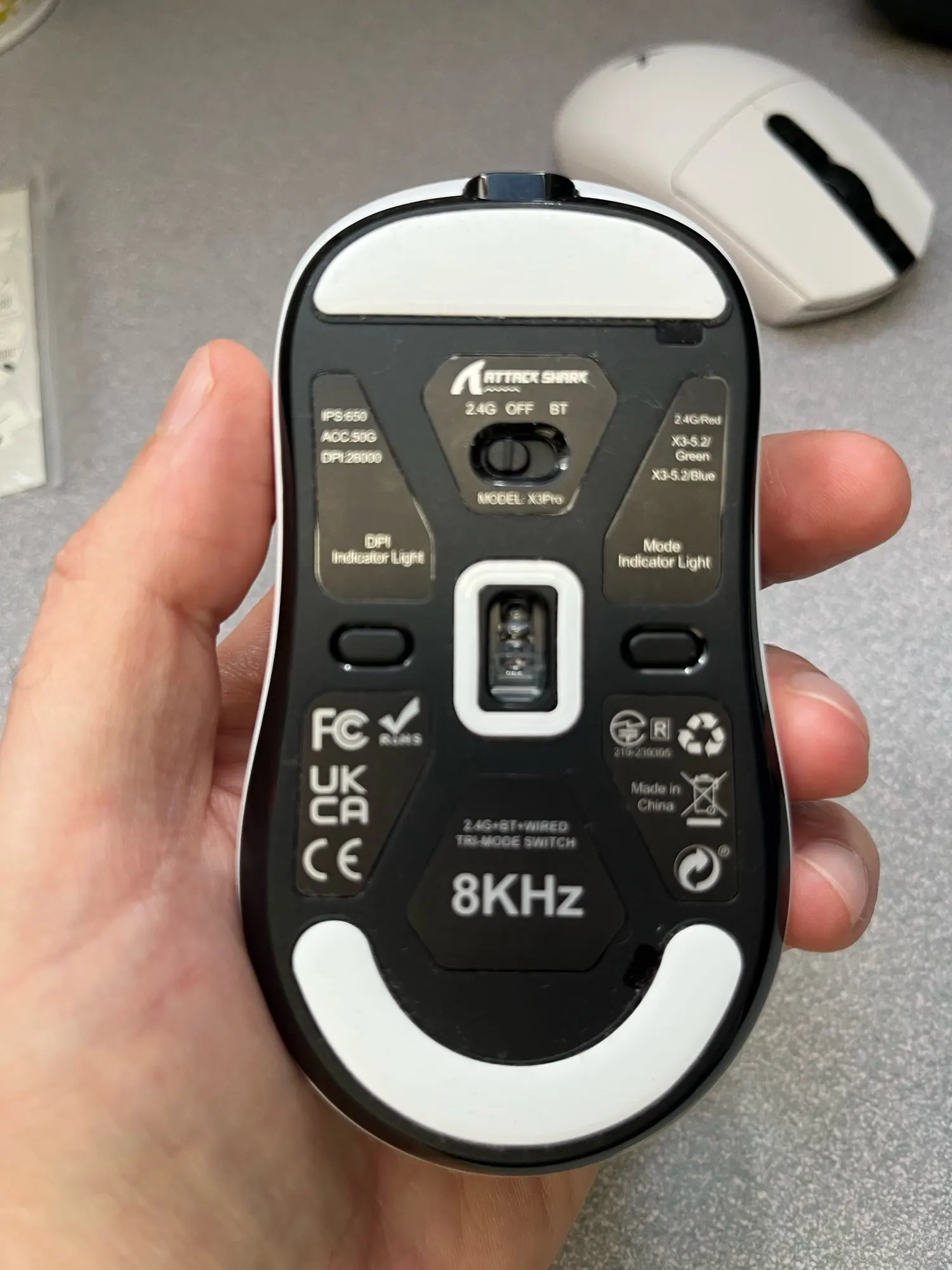 Attack Shark X3Pro Wireless Gaming Mouse 26000DPI Tri-Mode photo review