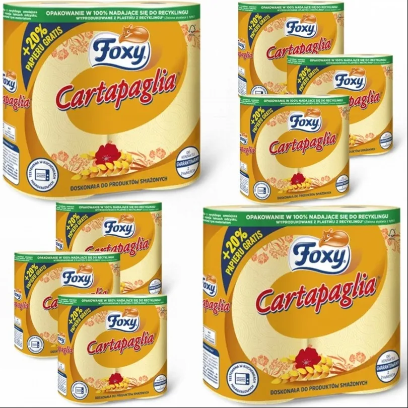 Ręczniki kuchenne Foxy Cartapaglia (2 rolki) x 8 opakowań z Polski za $15.26 / ~57zł