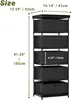 5-Drawer Fabric Dresser & TV Stand - Solid Wood & Sturdy Metal Frame - Compact Storage Cabinet for Bedroom, Dorm or Entryway 2