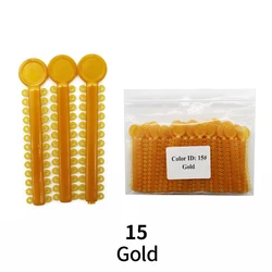 Elastic O - Type Tie - Value Pack of 1040 Pieces (40 Sticks) (Gold 15)