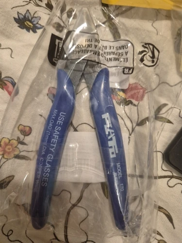 170 Wire Cutter DIY Trimmer Diagonal Side Cutting Cable Nippers Red Blue Pliers Hand Mini Snips Flush Nipper Trimmer Hand Tools photo review