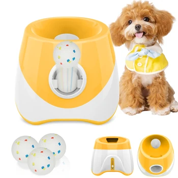 Lanciatore automatico di palline per animali domestici, per cani di piccola taglia e media, giocattolo interattivo per addestramento e simulazione dell'intelligenza