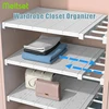 Adjustable Closet Organizer Kitchen Storage Shelves Space Saving Wardrobe Wall Mounted Rack Bathroom Kitchen Cabinet Holder 1