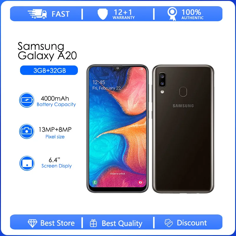 solar difícil Ananiver Samsung Galaxy A20 A205F, Tarjeta Sim Dual desbloqueada, Android, LED de  13.0MP, 6,2 pulgadas, 2GB de RAM, 32G, versión europea|Teléfonos móviles| -  AliExpress