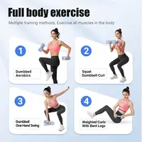 MERACH Adjustable Dumbbell Set of 2, 4 in 1 Hand Weights for Women at Home, Free Weights Dumbbells Each 2.2lb 4.4lb 6.6lb 8.8lb - Image 6