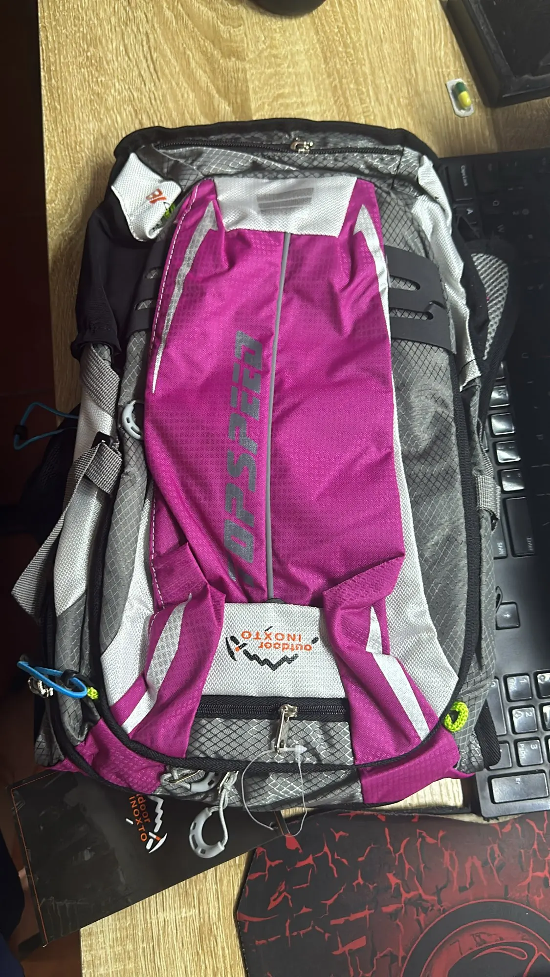 Mochila Ultraleve para Esportes ao Ar Livre, Escalada, Caminhada, Corrida, Ciclismo, Hidratação, Impermeável, 18L photo review