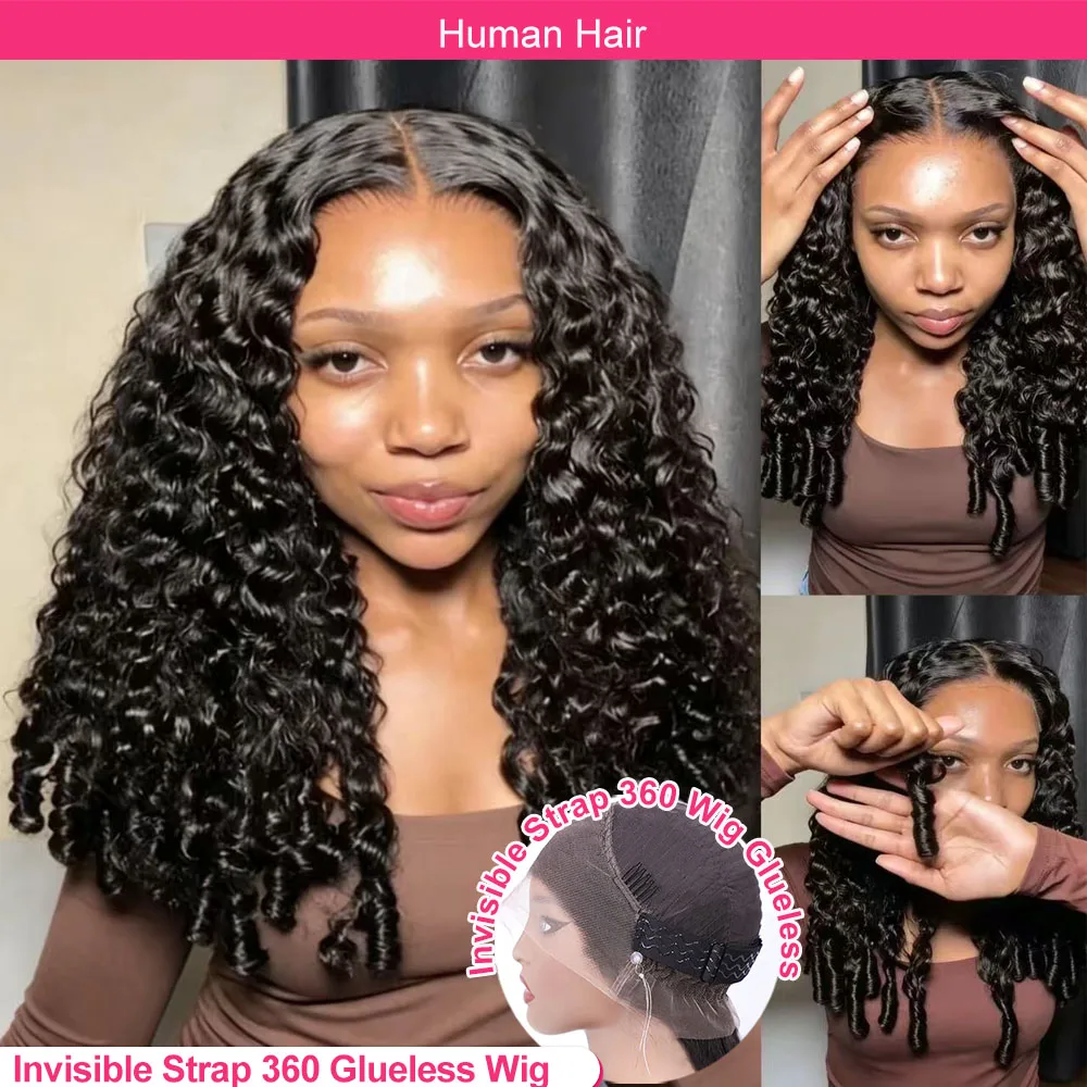Perruque Invisible HD 360 Full Lace, Densité 250, Pré-coupée, Perruque Frontale 360 Lace, Cheveux Humains Bouclés Birmans, Bande Invisible, Sans Colle 1 Perruque Invisible HD 360 Full Lace, Densité 250, Pré-coupée, Perruque Frontale 360 Lace, Cheveux Humains Bouclés Birmans, Bande Invisible, Sans Colle 1