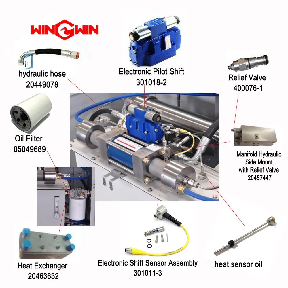 

Waterjet WW Jet50 intensifier pump 20463632 Heat Exchanger water jet cutter spare parts