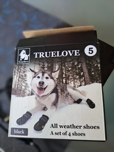 Truelove Dog Shoes Waterproof Anti-Slip Rain Boots Warm Snow Reflective for Small Medium Large Pet Sports Training TLS3961