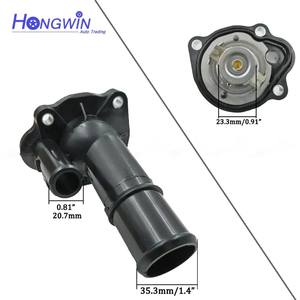 OE: LF70-15-170 LF7015170 902682 143-0838 Engine Coolant Thermostat Assembly Water Outlet For Mazda 3 5 MX5 Miata 2.0 2.3L 2.5L