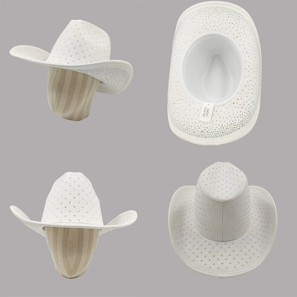 cowgirl hat white rhinestone cowboy hat nashville bachelorette bachelorette party bride concert outfit gift