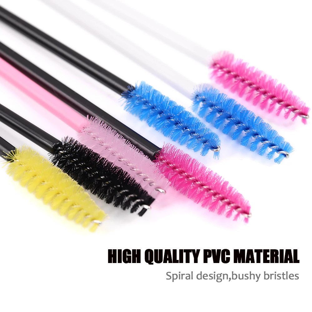MASSCAKU Cleaning Eyelash Brushes Fake Eyelashes 50pcs Makeup for Women Individual Lashes CLuster Matte Black Lash 6