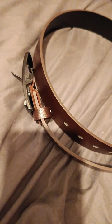 MIDNIGHT SOVEREIGN™ – Black Buckle Genuine Leather Belt photo review