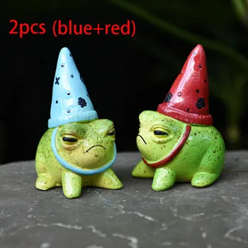 Cute Frog Party Hat Statue 7