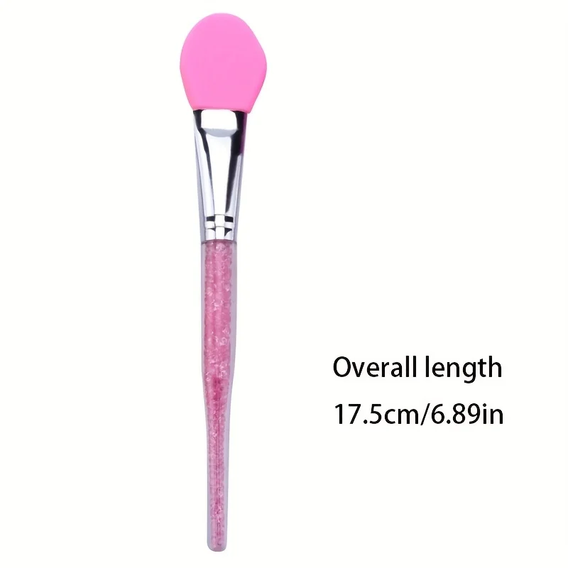 Silicone mask brush soft head rhinestone rod makeup brush beauty soft film film adjusting stick 2pcs makeup brush set makeup brush