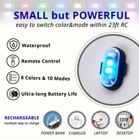 Remote Control RGB LED Strobe Light Wireless Rechargeable Footwell Lights Exterior Interior Decorative for SUV Truck Motorcycle - Image 3
