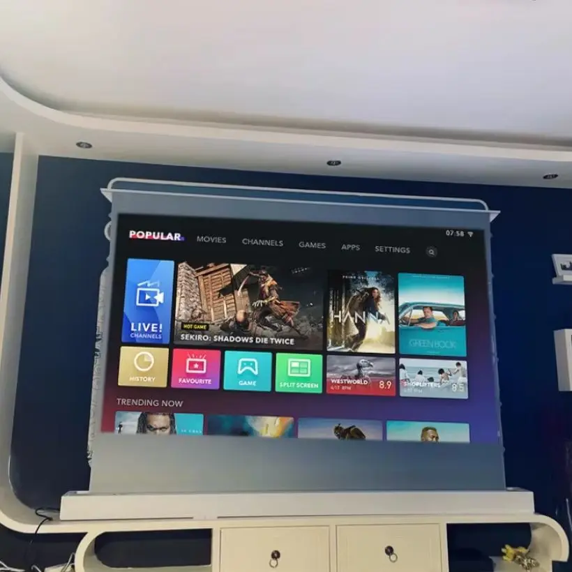 Valerion 120インチ固定フレームプロジェクター用スクリーン 150