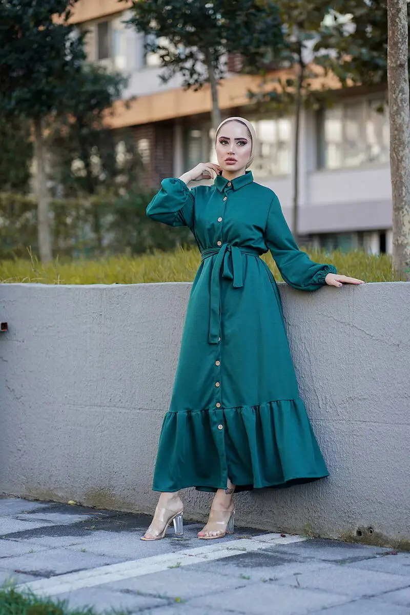 Green islamic dress istanbulstyles