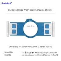 Sewtalent Embroidery Hoops for Barudan QS Sewing and Embroidery Machine Rings Tubular Frames