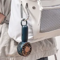 Mini Fan USB Fan Handheld Portable Fan Buckle Charging Silent for Office Outdoor Travel Student Summer 2