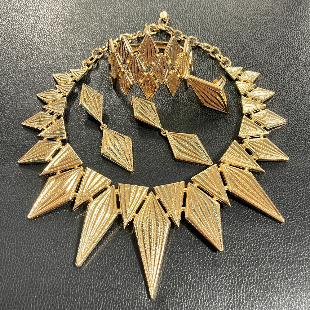 Italian Geometric Jewellery Set