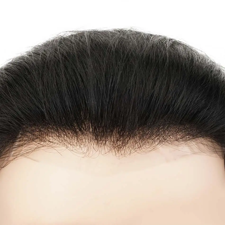 Men Toupee Mens Wig Human Hair Piece Remy Hair System Unit Prosthesis Patch human hair toupee