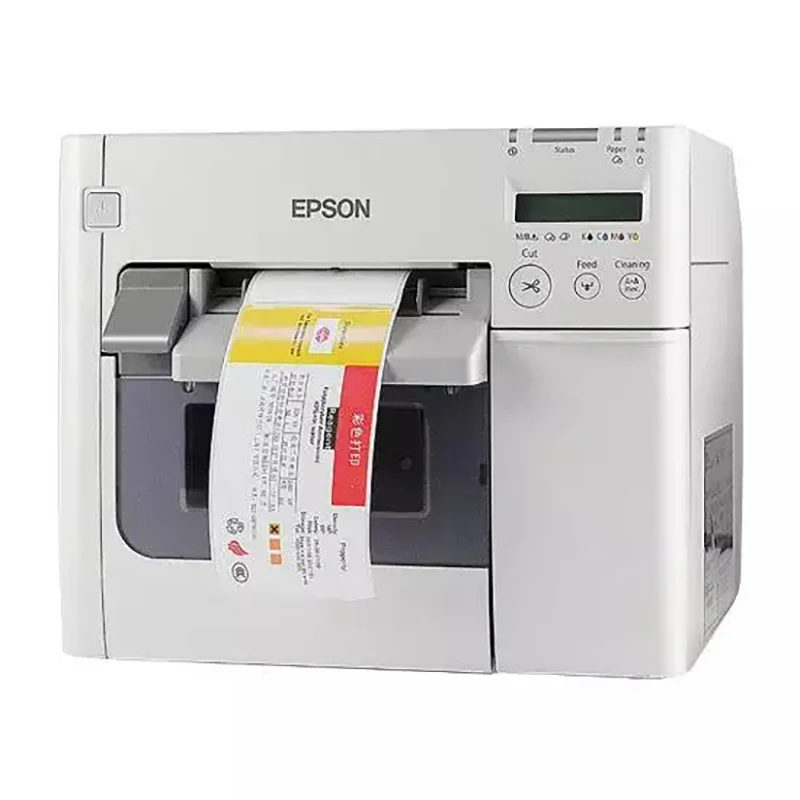 値下げしました!!用紙多数添付 EPSONラベルプリンター TM-C3500