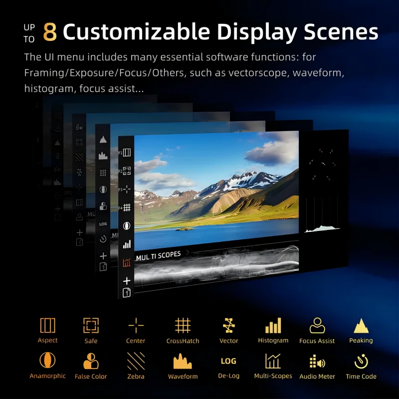 Osee Mega 15S Camera Field Monitor 15.4" Color Self-Calibration Ultra Bright 1500 nits Production Monitor