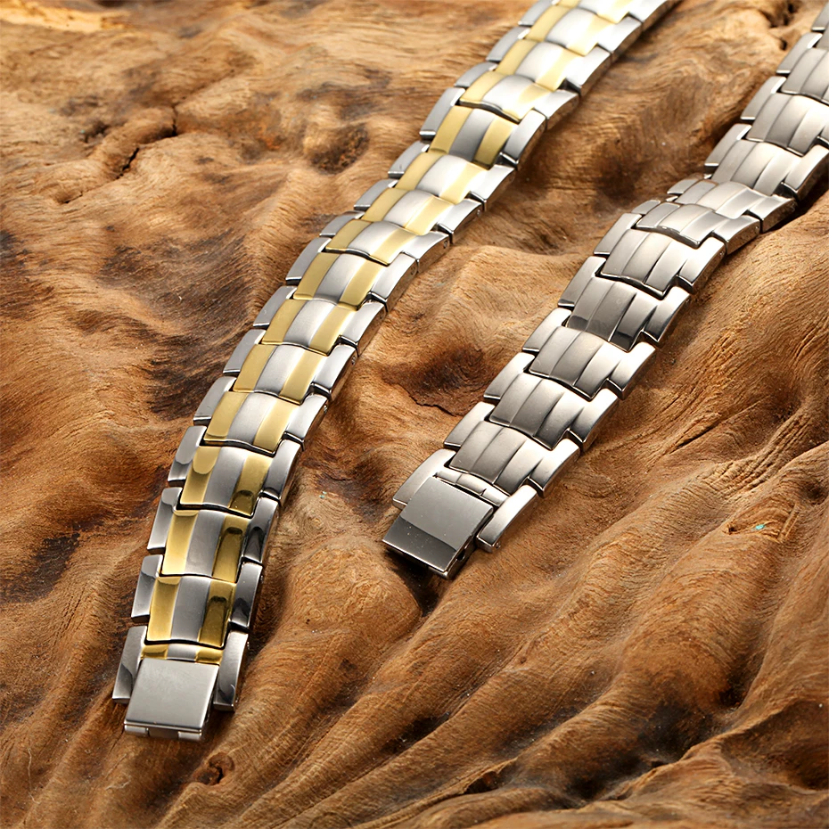 Men's Bracelet Bio Energy Magnetic Power Titanium