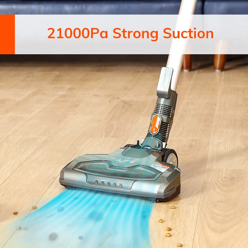 ILIFE H70 Plus Home Cleaning Robot Cordless Handheld Vacuum Cleaner Carpets Floor Sweepers 21kPa Suction 1.2L Dust Cup LED Lamp 3