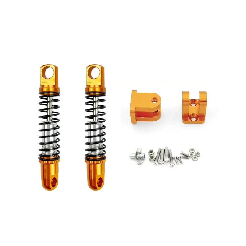 2Pcs Metal Front Shock Absorber Damper Remote Control Car Rear Shock Absorber With Mount Upgrade Parts For WPL D12