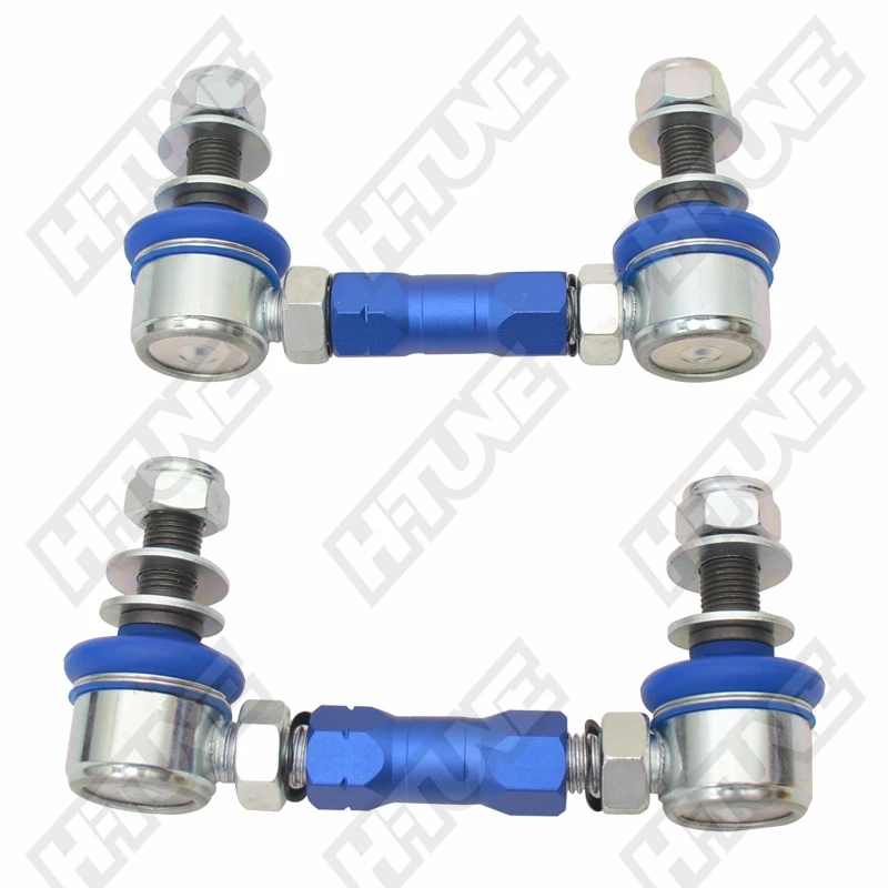 12mm Ball Joint Front Adjustable Sway Bar End Link Replacement For PAJERO NM, NP,NS, NT, NW, NX 2000-Front Sway Bar Links