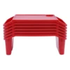 6 Pcs Kids Lap Desk Tray, Plastic Breakfast Laptop Trays with Side Pockets, Portable Lap Bed Table for Family, School, Class 6