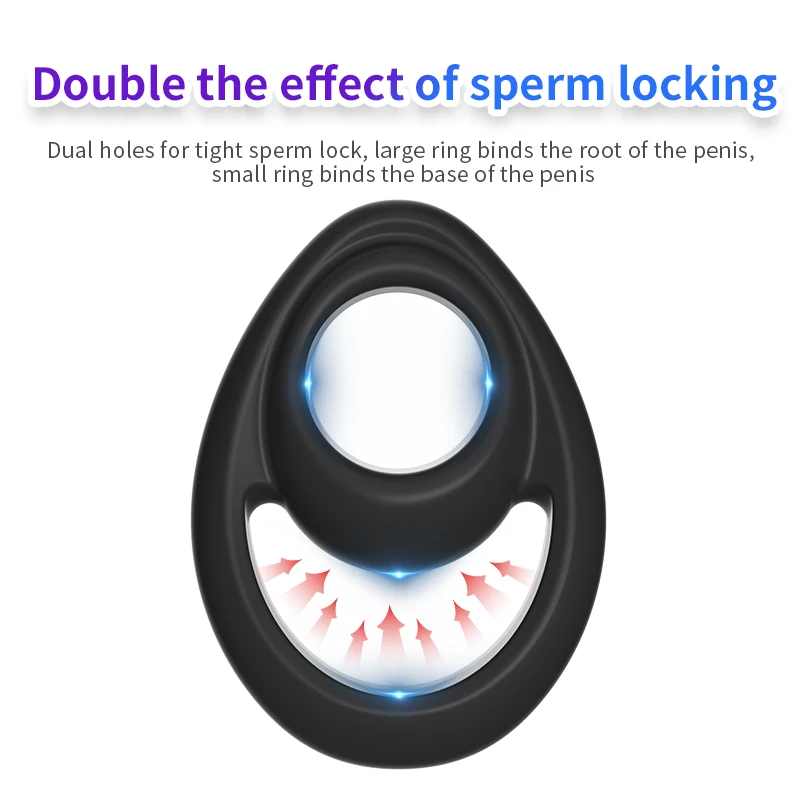 Soft Silicone Cock Penis Rings Testis Restraint Lock Ring Erection Lasting Time Delay Ejaculation Ball Stretcher Sex Toy for Men