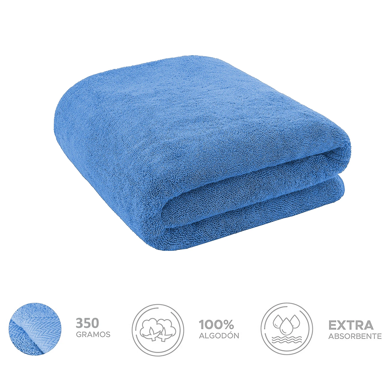 Toalla Ducha Extra Suave y absorbente de 600 gramos