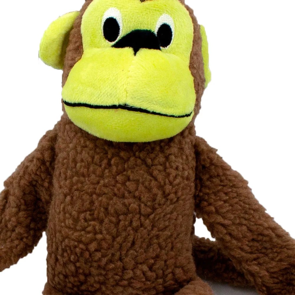 Monkey Plush Dog Toys with Rope Leg - Pet Clever